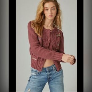 Lucky Brand Embroidered Sweater